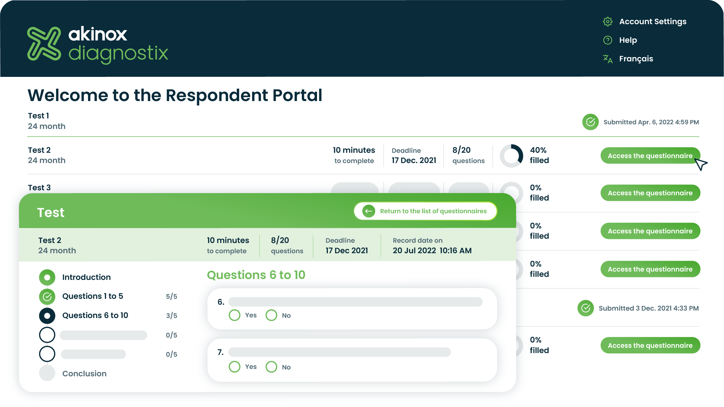 Diagnostix_Respondent-Portal